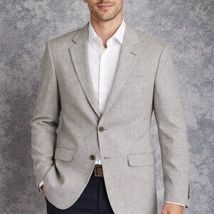 Lauren Ralph Lauren Blazer Mens Size 38L Gray Wool Blend Coat Button Formal